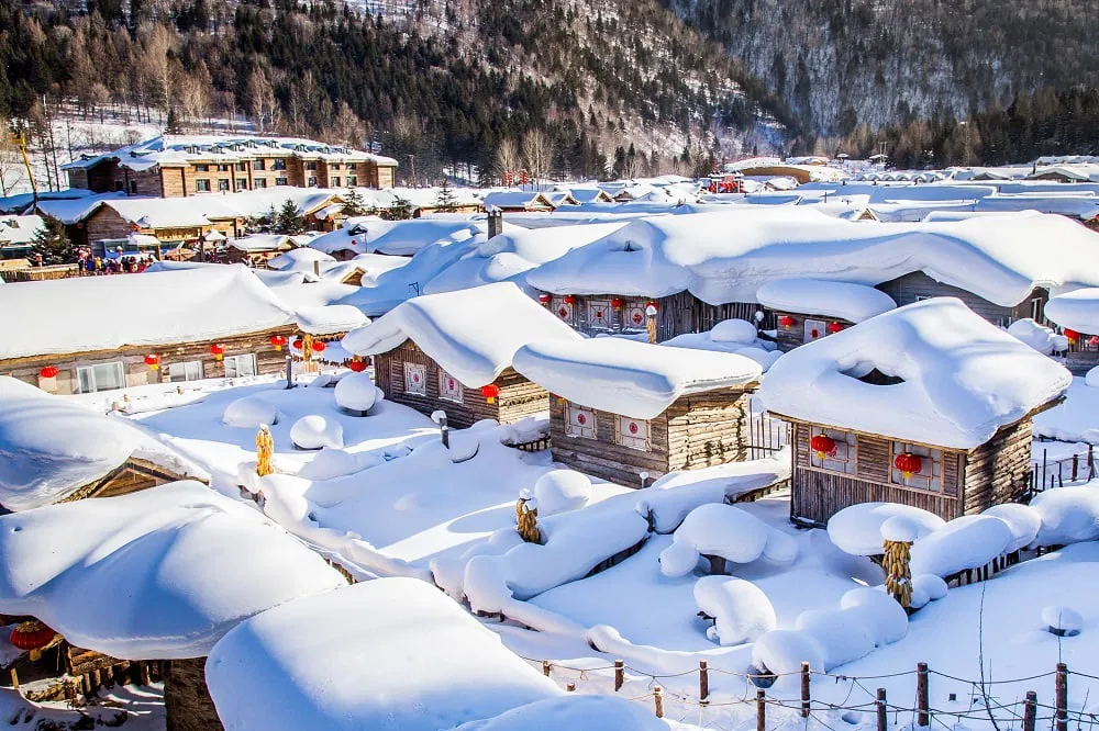 China Snow Town
