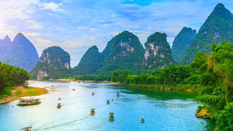 ล่องเรือชมแม่น้ำหลีเจียง